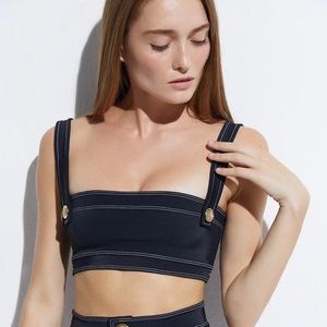 OYE LAVINIA Bandeau Bikini Top NWT